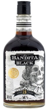 Bandita Black Rum 50% 0,7 l (holá lahev)