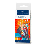Faber-Castell Umělecký popisovač Pitt Artist Pen Brush Manga Shonen štětcové, sada 6 ks - mix barev