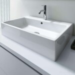 DURAVIT - Vero Air Umyvadlo nábytkové 70x47 cm, s přepadem, otvor pro baterii, bílá 2350700027