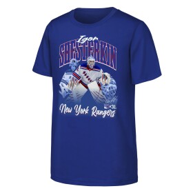 Outerstuff Dětské tričko Igor Shesterkin #31 New York Rangers NHL Triple Pic Player Short Sleeve Cotton Velikost: Dětské L (158 – 164)