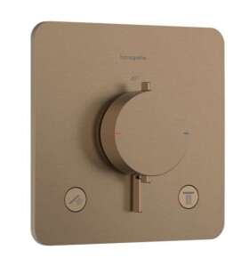 HANSGROHE - Ecostat Comfort Q Termostatická baterie pod omítku, pro 2 spotřebiče, kartáčovaný bronz 33713140