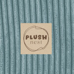 PLUSH NEST PLUSH NEST Suchý bazén kulatý Prémiový manšestr modrý Ø 90 × 30 cm