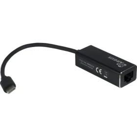 Inter-Tech Argus IT-811 černá / Adaptér / USB-C na Gigabit Ethernet / RJ45 / Realtek RTL8153 (88885438)