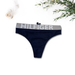 Dámská tanga UW0UW00504 modro-šedé - Tommy Hilfiger S