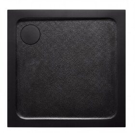 Sprchová vanička čtvercová SAT Project 90x90 cm litý mramor černá SATSVPRO90QCA SATSVPRO90QCA
