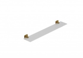 KLUDI - Vela S Polička, délka 60 cm, sklo/kartáčované zlato 25973N0
