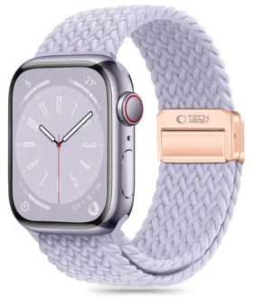 Tech-Protect Nylonmag pro Apple Watch 38/40/41 mm fialová / Řemínek pro Apple Watch / Nylon, magnetické zapínání