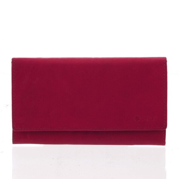 Dámská kožená peněženka Delami FRANCOISE, červená matná