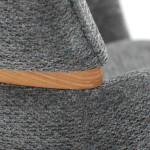 Jídelní židle, šedá, látka, DCH-D1348 GREY2