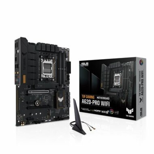 ASUS TUF GAMING A620-PRO WIFI / A620 / AM5 / 4x DDR5 / 2x PCIEx16 / 1x 2.5GLAN / WIFI / ATX (90MB1FR0-M0EAY0)