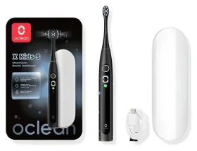 Oclean X Kids Set černá / Dětský sonický zubní kartáček / cestovní pouzdro / 5 režimů / 72 000 kmitů (X Kids set czarny)