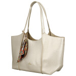 Moderní dámská koženková kabelka na rameno Olga, zlatá