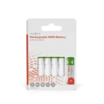 Nedis Dobíjecí Ni-MH baterie AA 4 ks / 1.2 V DC / 2600 mAh (BANM26HR64B)