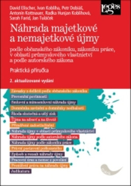 Náhrada majetkové a nemajetkové újmy podle občanského zákoníku, zákoníku práce, v oblasti průmyslového vlastnictví a podle autorského zákona - Praktická příručka, 2. vydání - David Elischer