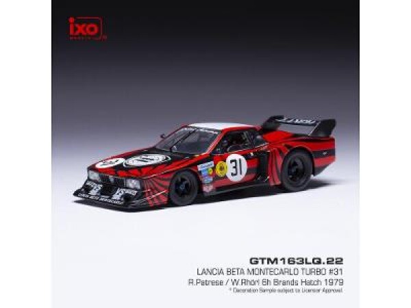 Lancia Beta Montecarlo Turbo - Brands Hatch 1979 #31 Patrese 1:43 IXO