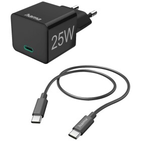 Hama USB nabíječka 25 W vnitřní, do zásuvky (230 V) Výstupní proud (max.) 3000 mA Počet výstupů: 1 x USB-C® - HAMA 201623