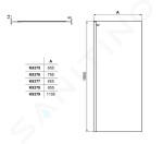 IDEAL STANDARD - Connect 2 Sprchová stěna Wetroom 800 mm, silver bright/čiré sklo K9376EO