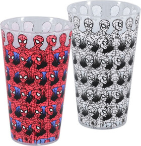 Spiderman sklenice měnící - EPEE