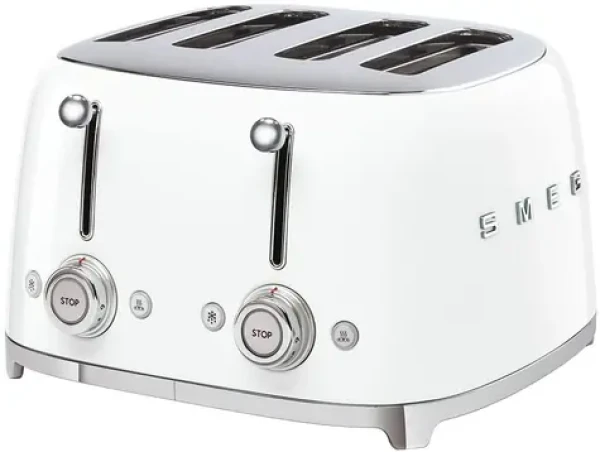 SMEG TSF03WHEU bílá / Topinkovač / 2000 W / 4 sloty / 4 topinky / 6 stupňů opečení (TSF03WHEU)