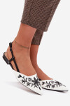 Dámské sandály s výšivkou na ploché Černé Grelia 40