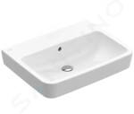 VILLEROY & BOCH - O.novo Umyvadlo na desku, 650x460 mm, s přepadem, bez otvoru pro baterii, CeramicPlus, alpská bílá 4A41KJR1