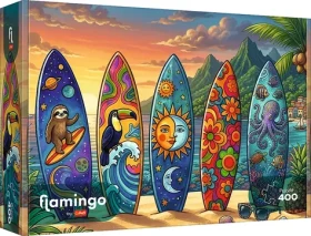 TREFL Puzzle Flamingo: Dobrodružství na vlnách
