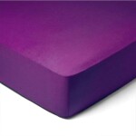 DekorTextil Dětské JERSEY prostěradlo tmavě fialové ROZMĚR: (š/d/v) 60 x 120 x 20 cm