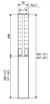 Ponorné čerpadlo EVAK V4S-8M07, 400V, 1,1kW, 2m kabelu