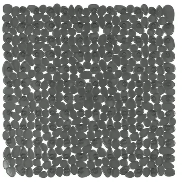 Spirella RIVERSTONE protiskluzová podložka do sprchy tmavě šedá / PVC / 54 x 54 cm