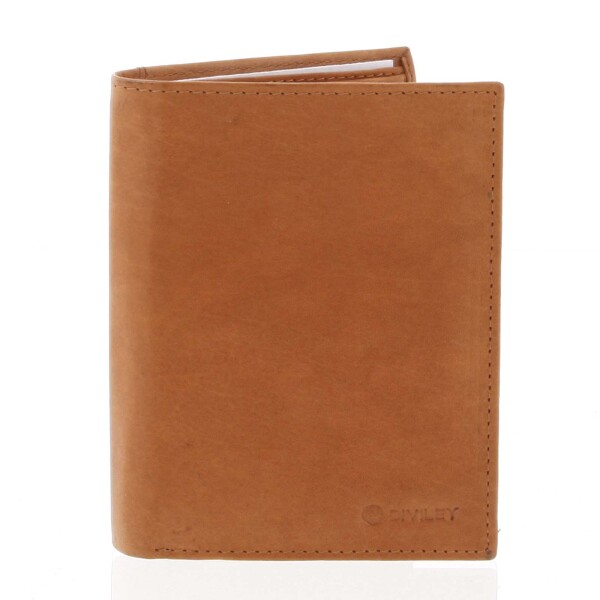 Pánská stylová peněženka ROGER, koňaková matná