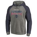 Fanatics Pánská Mikina Chicago Blackhawks Freedom Tri-Blend Raglan Pullover Hoodie Velikost: