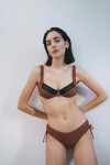 Dámské plavkové kalhotky Summer Glow Midi sd BROWN hnědé 6719 TRIUMPH BROWN