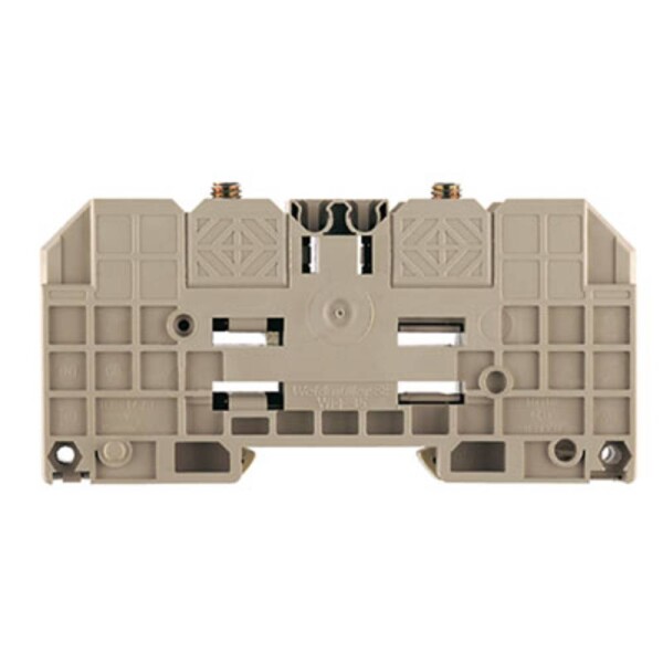 W-series terminal with clamping yoke connection, Feed-through terminal, Rated cross-section: 35 mm&sup2;, Threaded stud connection, WFF 35 1028300000 Tmavě