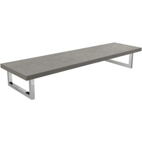 CERANO Deska pod umyvadlo Navira Pro + 2 konzole pod desku - betonově šedá - 120x46x3,6 cm - 606051