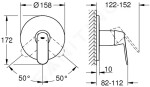 GROHE - Eurosmart Cosmopolitan Sprchová baterie pod omítku, chrom 24044000