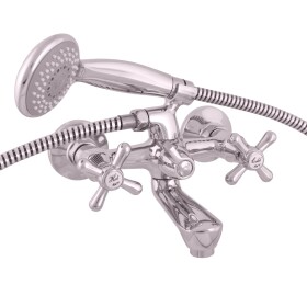 RAV Slezák - MORAVA - Vanový set s baterií, Chrom, 100 mm MK154.0/1