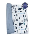 Bomimi HRACÍ deka 120x120, bavlna, oboustranná autíčka, modrá (BO2302BLU001)