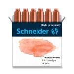 Schneider bombičky inkoustové 6 ks meruňkové
