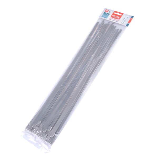 EXTOL PREMIUM 8856282 Pásek stahovací NEREZ, 450 x 7,9mm, balení 50ks