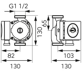 NOVASERVIS - Oběhové elektronické čerpadlo Ferro 25-40/130mm 0603W