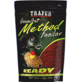 Traper Vnadící směs Method Feeder Ready Jahoda 750g (TR00162)