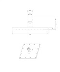 OMNIRES - SLIMLINE dešťová sprcha, 20 x 20 cm chrom /CR/ WG220CR
