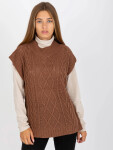 Dámská vesta D90027W90785B2 hnědá - FPrice S/M