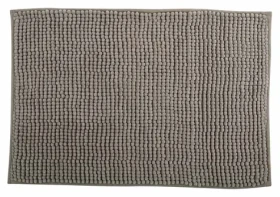 MSV Koupelnová předložka CHENILLE šedo-hnědá / Mikrovlákno / Protiskluzová / 40 x 60 cm