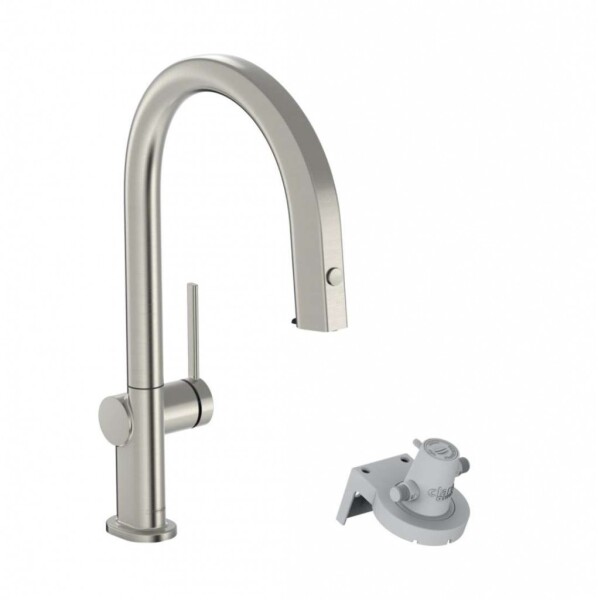 HANSGROHE - Aqittura M91 Dřezová baterie s výsuvnou koncovkou a filtrační hlavicí, vzhled nerezu 76803800