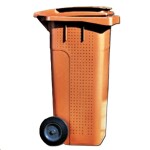 Popelnice 120 l plastová BIO s kolečky AKCE