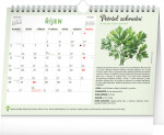 Stolní měsíční plánovací kalendář se semínky 2026 NOTIQUE, 30 x 21 cm