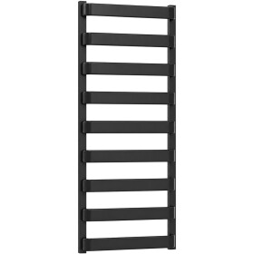 CERANO Koupelnový radiátor Adriano - boční připojení - 520 W - černá matná - 1200x500 mm