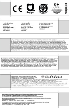 Eco-Friendly králík bílý stojící 18 cm