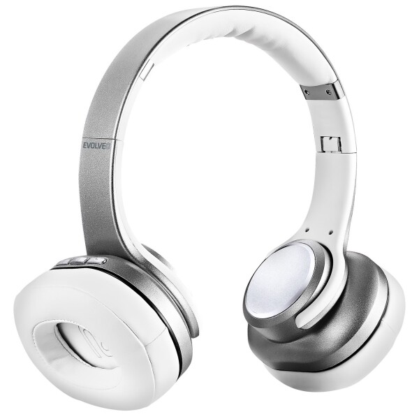 EVOLVEO SupremeSound 8EQ stříbrná / sluchátka s reproduktorem / Bluetooth / microSD / 3.5 mm jack / 600 mAh (SD-8EQ-SL)